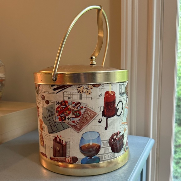 Vintage ice bucket - 1960’s - games, gambling, drinks - Picture 8 of 11